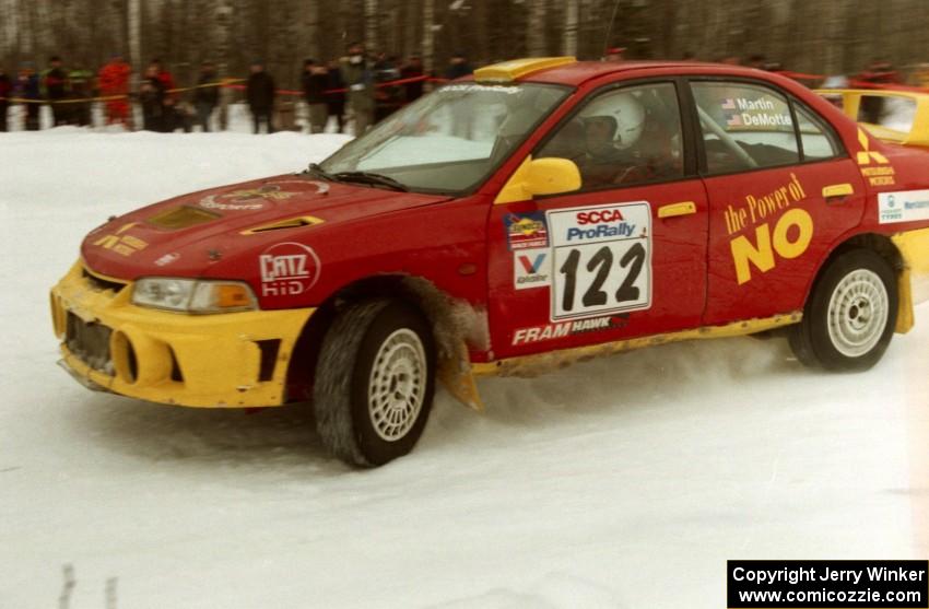 Dennis Martin / Kim DeMotte Mitsubishi Lancer Evo IV on SS12 (Meaford)