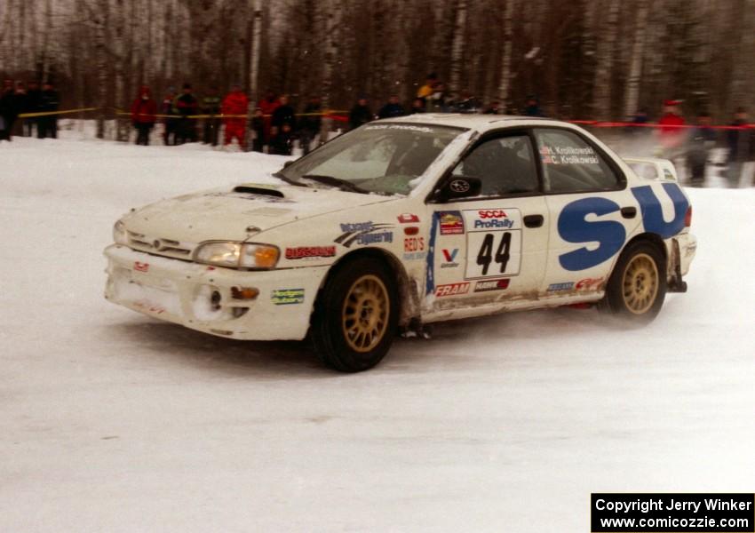 Henry Krolikowski / Cindy Krolikowski Subaru WRX on SS12 (Meaford)