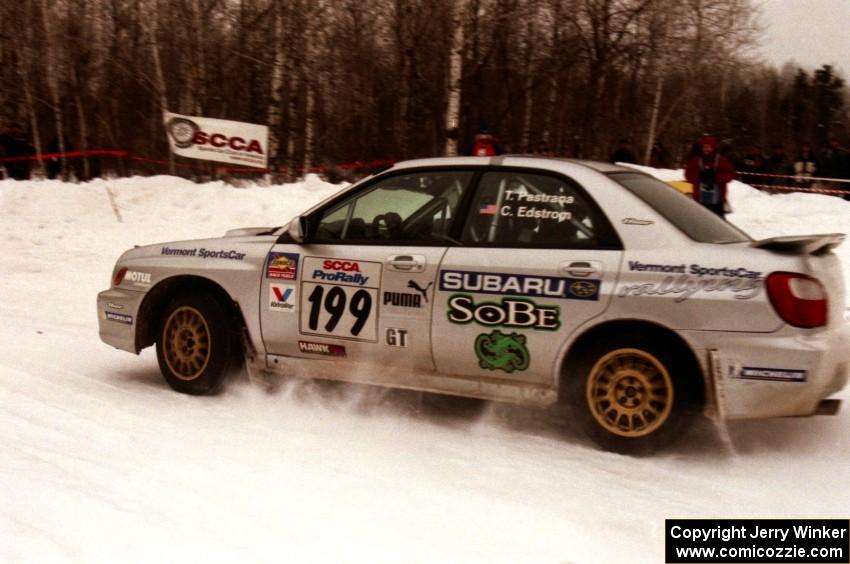 Travis Pastrana / Christian Edstrom Subaru WRX on SS12 (Meaford)