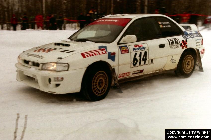 Piotr Wiktorczyk / Mark McAllister Subaru WRX on SS12 (Meaford)