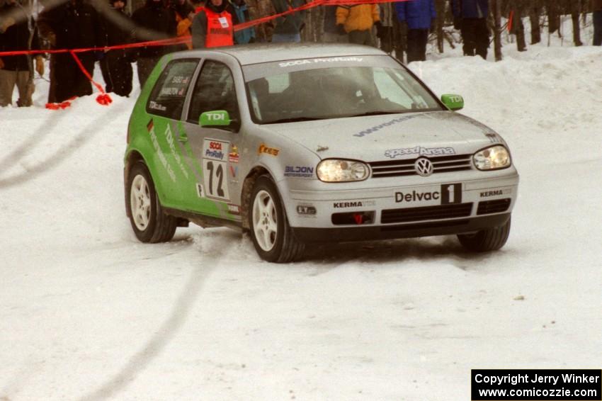 Jon Hamilton / Ken Sabo VW Golf TDI on SS12 (Meaford)