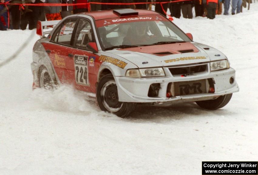 Nick Korpal / Eric Schleicher Mitsubishi Lancer Evo 6.5 on SS12 (Meaford)