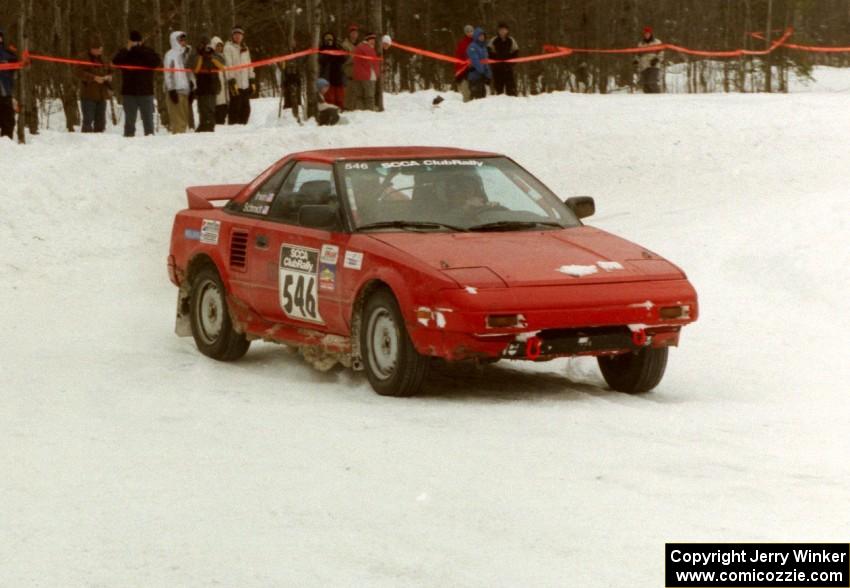 Phil Schmidt / Steve Irwin Toyota MR2 on SS12 (Meaford)