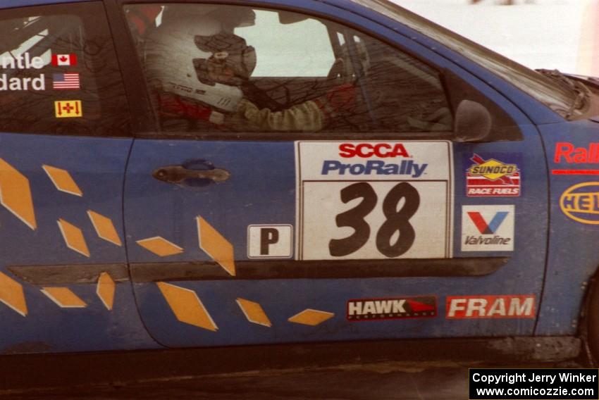 Lesley Suddard / Adrian Wintle Ford Focus ZX3 on SS12 (Meaford)