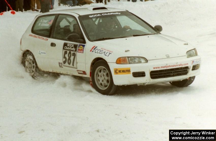 Matt Johnston / Steven Zoepf Honda Civic on SS12 (Meaford)