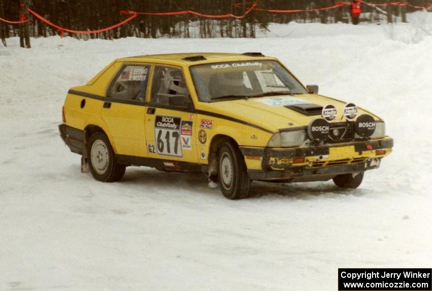 Eric Mozer	 / Jay Efting Alfa-Romeo Milano on SS12 (Meaford)