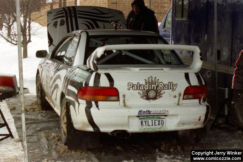 Matt Iorio / Philip Ho Subaru WRX at service at Atlanta High School