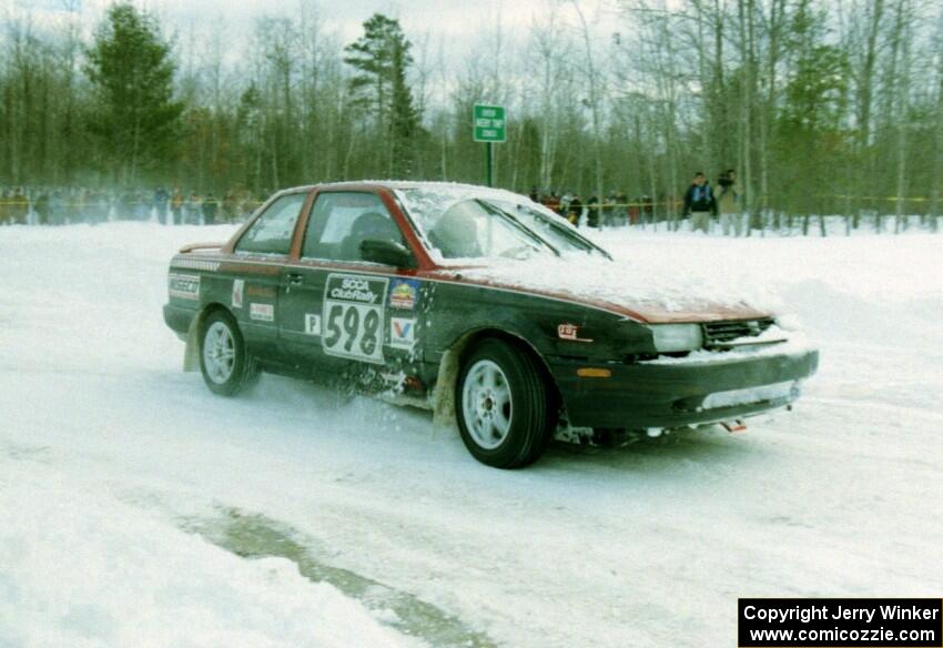 Pete Hascher / Scott Rhoades Nissan Sentra SE-R on SS15 (Hungry 5 I)