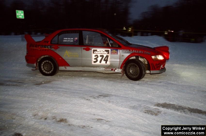 Leon Styles / John Dillon Mitsubishi Lancer Evo VII on SS17 (Hungry 5 II)