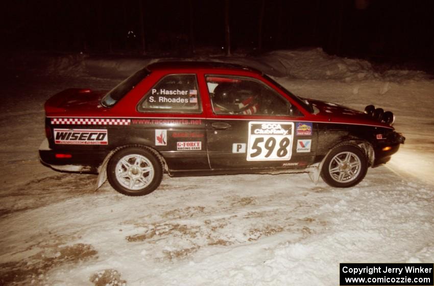 Pete Hascher / Scott Rhoades Nissan Sentra SE-R on SS17 (Hungry 5 II)
