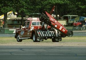 Stephen Schluender's Taylor Steward Formula Vee on the hook