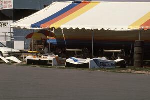 Tom Foster's and Chuck Billington's Tracer TR-2 C Sports Racers in the paddock