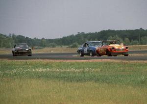 Don Haaversen's E Production Datsun 2000, Bob Lundeen's GT-2 Chevy Monza and ???'s GT-3 Ford Pinto