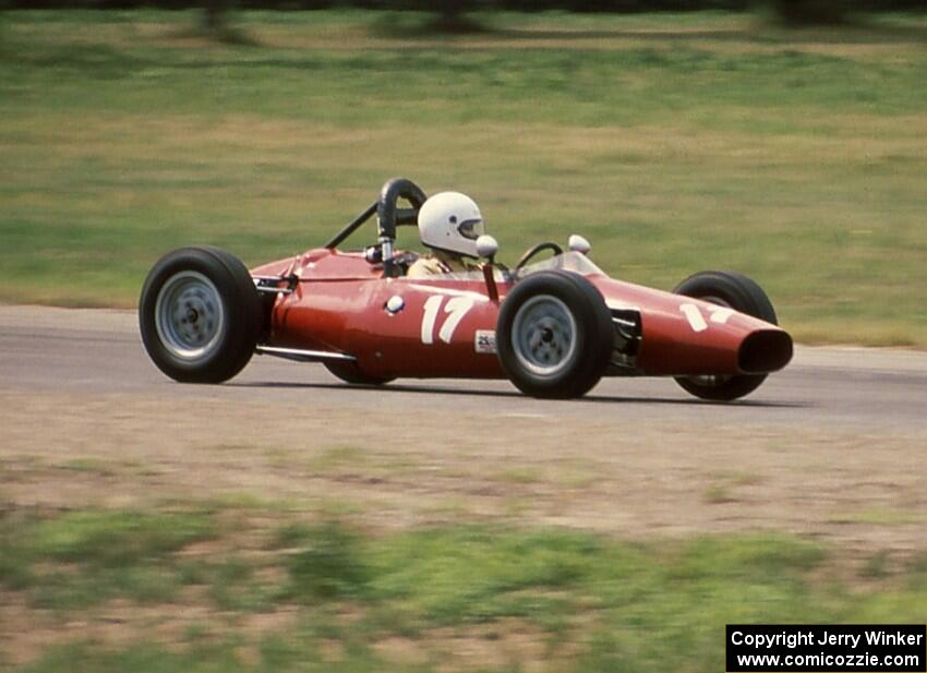 Mike Soltis' 1960 Kieft Formula Jr. ran in the vintage race