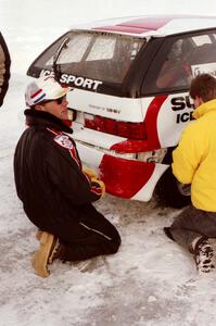 Mark Youngquist / Jerry Orr Suzuki Swift GTI gets the rear bumper re-attached