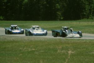 Richard Andison's Tiga SC87 leads Roger Schroer's Tiga SC83 and Rick Katko's Tiga SC84