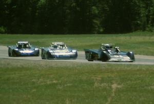 Richard Andison's Tiga SC87 leads Roger Schroer's Tiga SC83 and Rick Katko's Tiga SC84