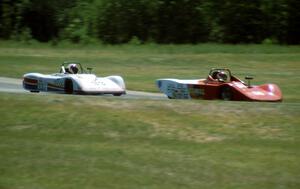 Ken Winters' Lola T-88/90 leads Randy McDaniel's Swift DB-2