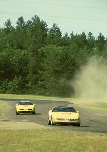 Mark Behm and Gary Benson Chevy Corvettes