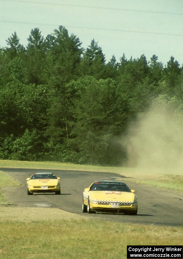 Mark Behm and Gary Benson Chevy Corvettes