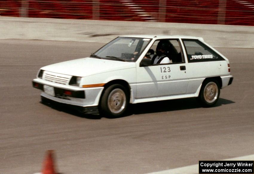 Doug Miller's Mitsubishi Mirage Turbo at Raceway Park