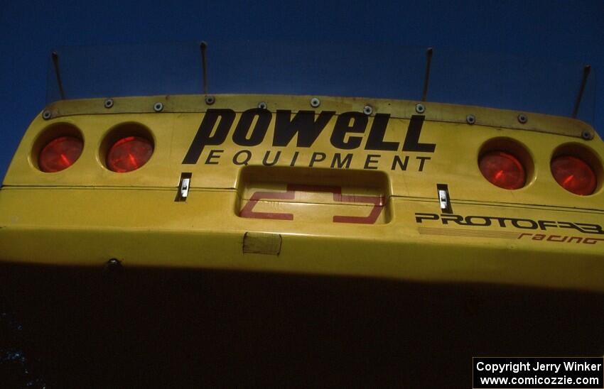 Back of Richard Andison's GT-1 Chevy Corvette