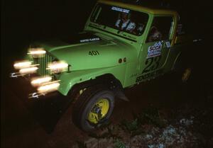 Mike Purzycki / Dan Werenette ran the club rallies in ther Jeep Scrambler seen here running on Friday night.