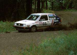Tim O'Neil / Martin Headland nailed the hairpin perfectly in their P class VW GTI.
