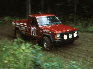 Roger Hull / Rob Cherry in their new Jeep Comanche.