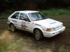 Steve Potter / Jeff Delahorne in their Mazda 323GTX.