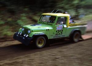 Mike Purzycki / Dan Wernette in their Jeep Scrambler. They led the battle in the divisional rally.