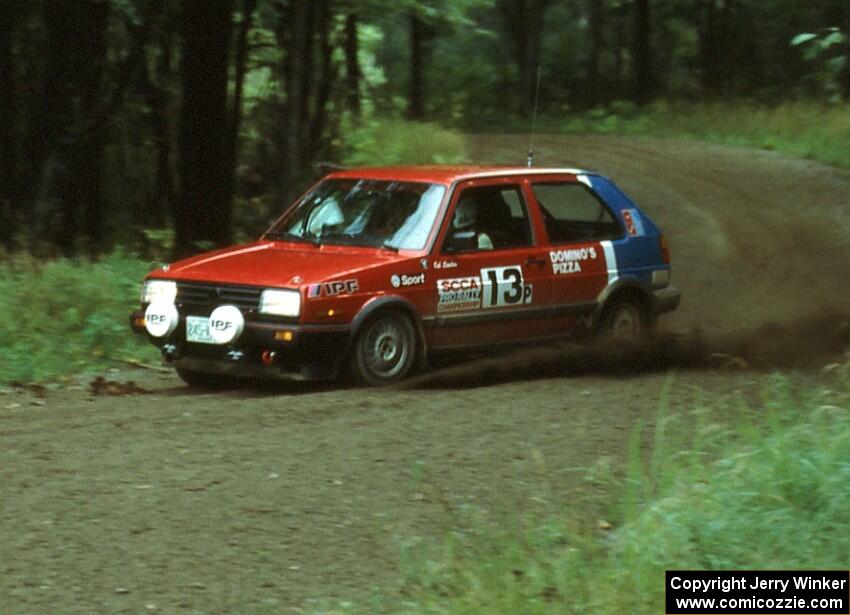 Cal Landau / Eric Marcus in their VW GTI.