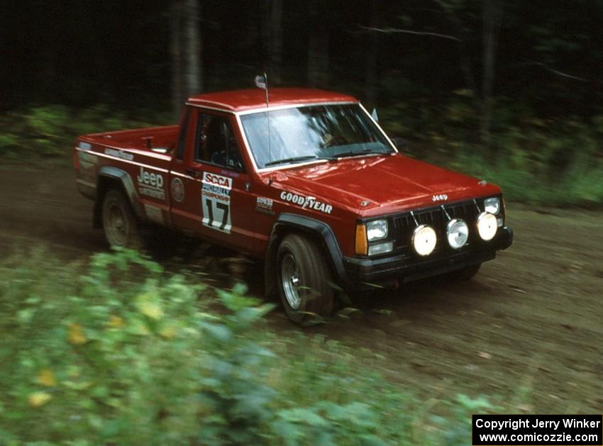 Roger Hull / Rob Cherry in their new Jeep Comanche.