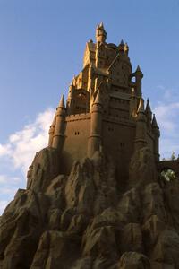 Giant sand castle at the Fuji display at the MN State Fair