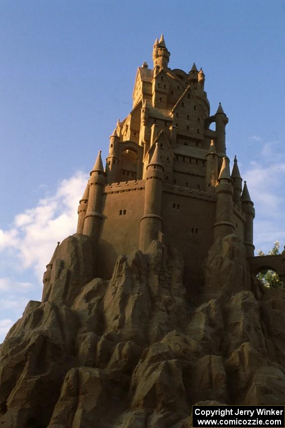 Giant sand castle at the Fuji display at the MN State Fair