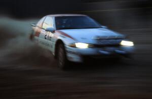 Steve Gingras / Bill Westrick slide their Mitsubishi Eclipse though the crossroads at sundown en route to the overall win.