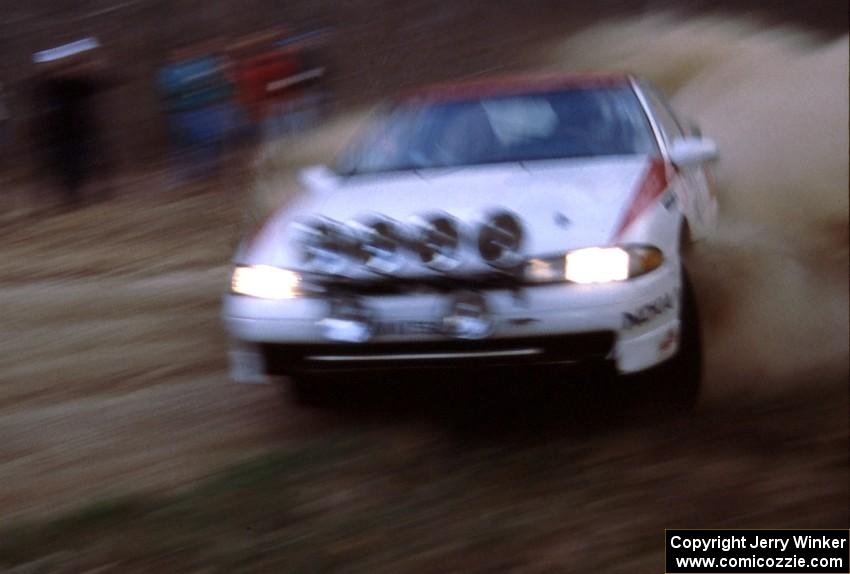 Steve Gingras / Bill Westrick apexed the corner a little closer than I'd planned in their Mitsubishi Eclipse GSX.