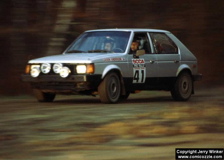 Jason Anderson / Jared Kemp were twelfth overall, fifth in U2, in their Dodge Omni.