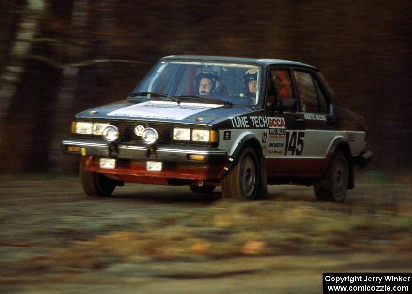 Eric Schroeder / Jennie Mynhier were tenth overall, third in U2, in their VW Jetta.