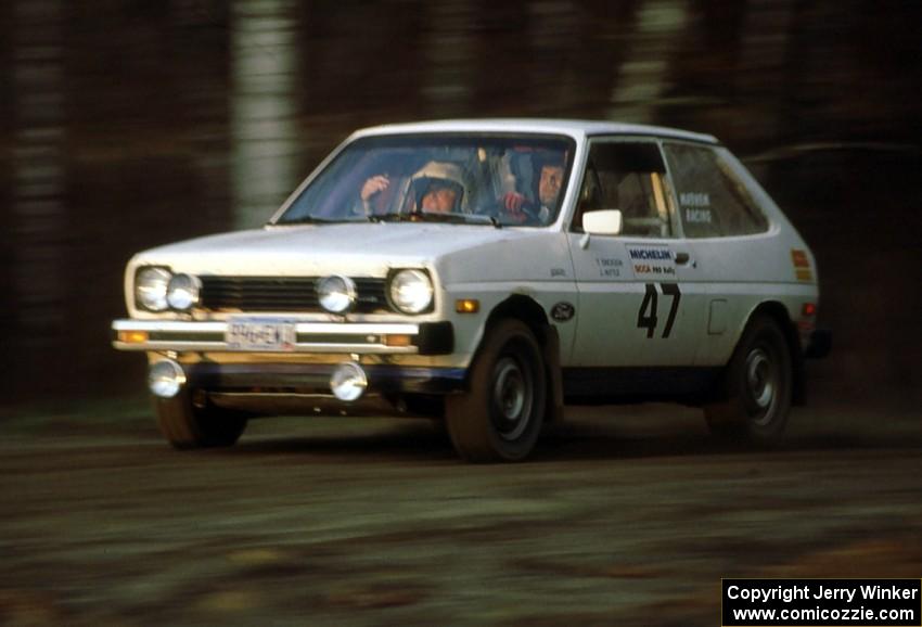 Todd Erickson / Joe Huttle were 13th overall, sixth in U2, in their Ford Fiesta.