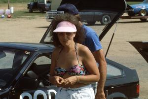 Maureen Scott next to her D-Stock Honda CRX