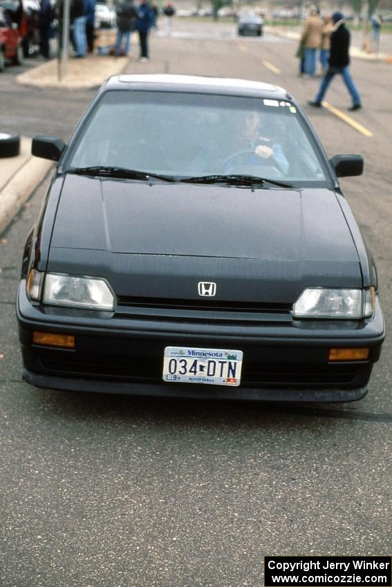 Jon Klapperick's D-Stock Honda CRX (driver inside unknown)