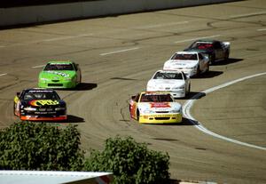 Cars through turn 4