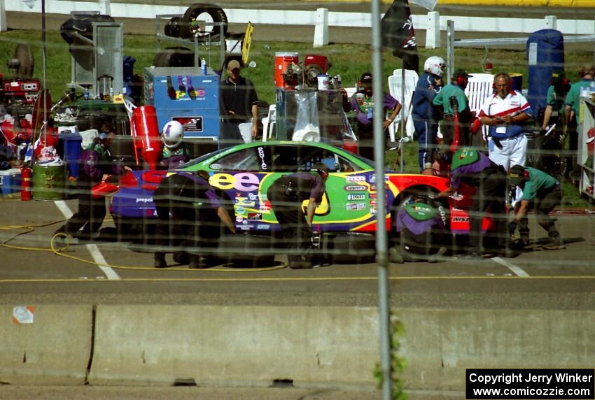 Adam Petty's Pontiac Grand Prix in the pits