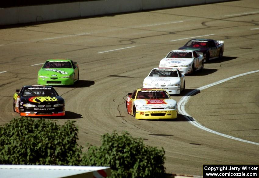 Cars through turn 4