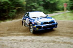 The Mark Utecht / Jeff Secor Subaru WRX was an early DNF.