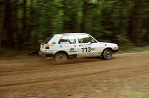 The Wayne Prochaska / Annette Prochaska VW Golf came out of retirement and finished 17th overall and 3rd in G2.