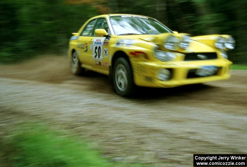 The Steve Gingras / Emily Burton-Weinman Subaru WRX won the event.