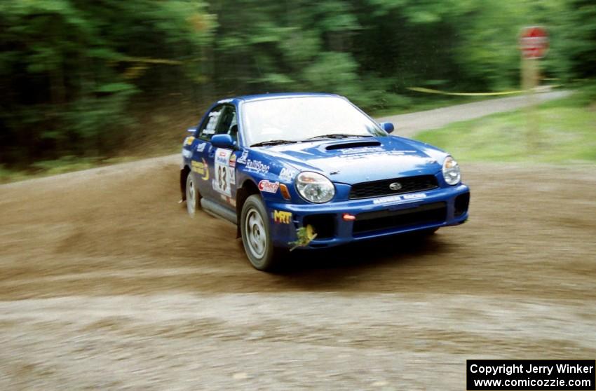 The Mark Utecht / Jeff Secor Subaru WRX was an early DNF.