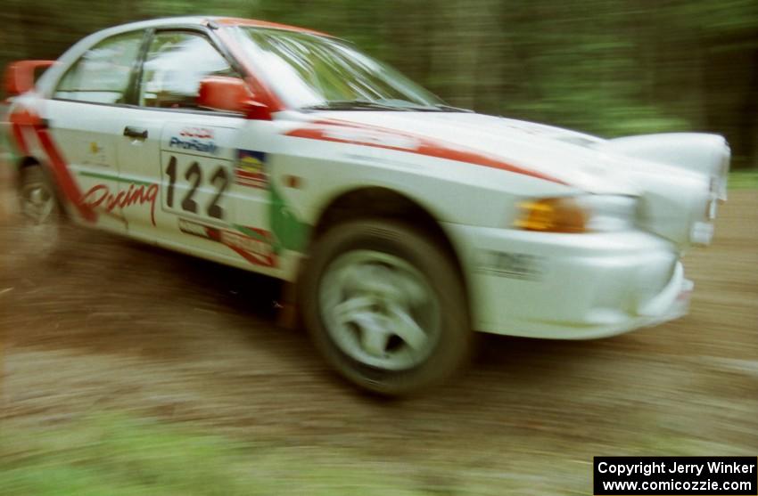 The Dennis Martin / Dawn Rossmiller Mitsubishi Lancer Evo IV took second overall.